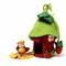 11” Tall Handcrafted Felt Strawberry Fairy House with Flower Fairy and Secret Storage Compartment